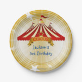 Geburtstagsparty Circus Zent Pappteller (Vorderseite)