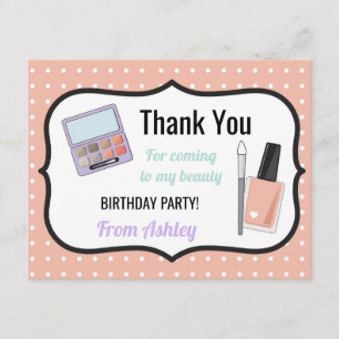 Geburtstagsparty Danke Einladung Card Beauty Nails