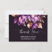 Geburtstagsparty danke Ihnen lila Spielzeugvorlage (Vorderseite)