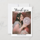 Geburtstagsparty Danke Karte (Vorderseite)