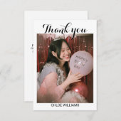 Geburtstagsparty Danke Karte (Vorne/Hinten)