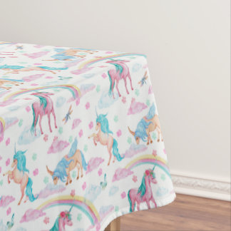 Geburtstagsparty-Dekorationen von Unicorn Tischdecke