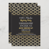 Geburtstagsparty der 1920er Jahre Einladung (Vorne/Hinten)