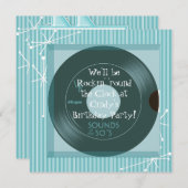 Geburtstagsparty der 1950er Jahre Einladung (Vorne/Hinten)