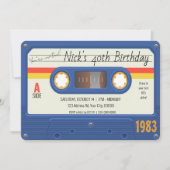 Geburtstagsparty der 80er-Cassette, benutzerdefini Einladung (Vorderseite)