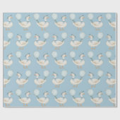 Geburtstagsparty der albernen Gänse Geschenkpapier (Flach)