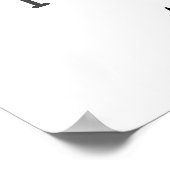 Geburtstagsparty der Biene Begrüßungszeichen Poster (Ecke)