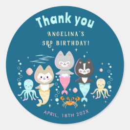 Geburtstagsparty der Classic Round Stickers. Runder Aufkleber