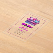 Geburtstagsparty der Disco lass Acryleinladungen (Ablage )