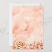 Geburtstagsparty der Flora Einladung (Rückseite)