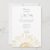 Geburtstagsparty der gelben Sonnenblume Einladung (Vorderseite)