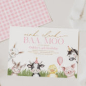 Geburtstagsparty der Girly Farm Einladung