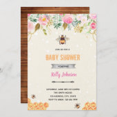 Geburtstagsparty der Hummelbiene Einladung (Vorne/Hinten)