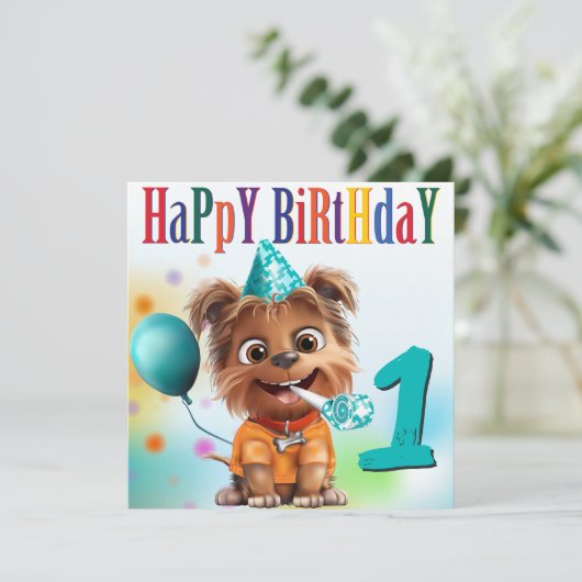 Geburtstagsparty der Hunde (Stehend Vorderseite)