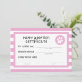 Geburtstagsparty der Hunde | Bescheinigung über di (Stehend Vorderseite)