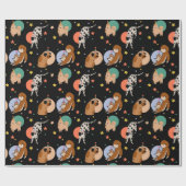 Geburtstagsparty der Hunde Geschenkpapier (Flach)