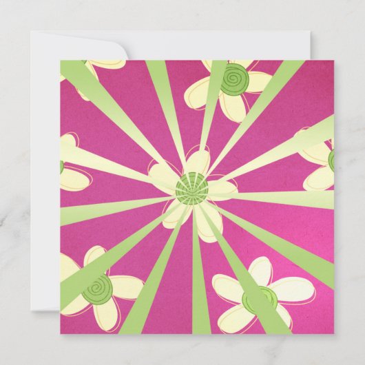 Geburtstagsparty der Mädchen Einladung (Rückseite)