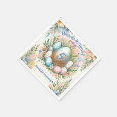 Geburtstagsparty der Ostereierjagd des Kindes Serviette (Ecke)