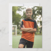 Geburtstagsparty der persönlichen Fußball Einladung (Rückseite)