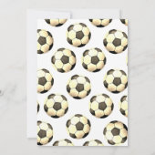 Geburtstagsparty der persönlichen Fußball Einladung (Rückseite)