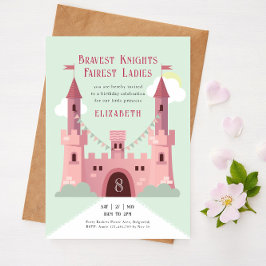 Geburtstagsparty der Prinzessin, Fairytale Pink Ca Einladung