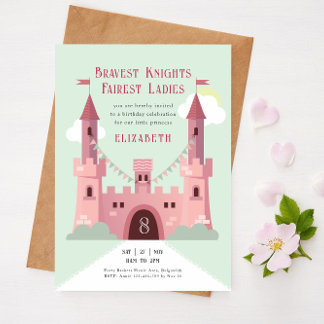 Geburtstagsparty der Prinzessin, Fairytale Pink Ca Einladung