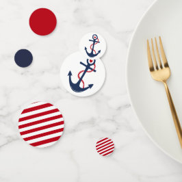 Geburtstagsparty der Red White Navy Konfetti