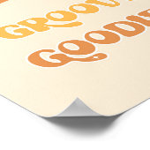 Geburtstagsparty der Retro-Blumengötchen Poster (Ecke)