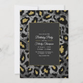 Geburtstagsparty der Schwarzen Frau Einladung (Rückseite)