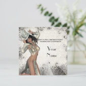 Geburtstagsparty der Silberschmiede Einladung (Stehend Vorderseite)