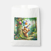 Geburtstagsparty der Waldtiere Geschenktütchen (Vorderseite)