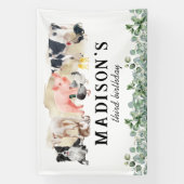 Geburtstagsparty der Wasserfarbenfarm Banner (Vertikal)