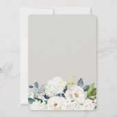 Geburtstagsparty der Weißen Flora Einladung (Rückseite)