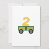 Geburtstagsparty des Aquarelltraktors Einladung (Rückseite)