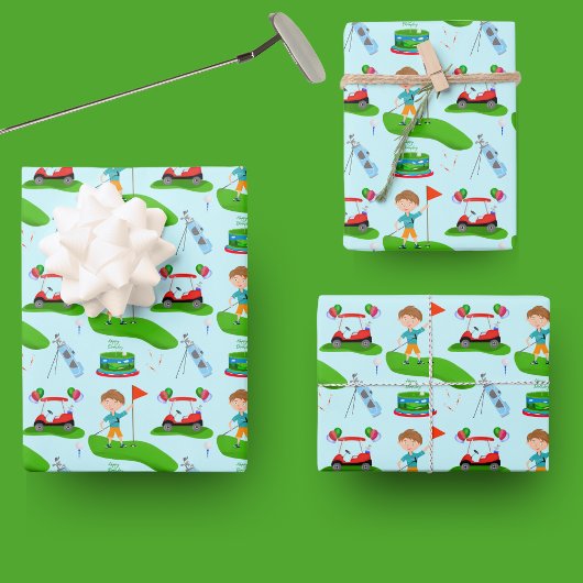 Geburtstagsparty des coolen Jungen mit dem Thema G Geschenkpapier Set
