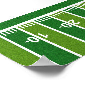 Geburtstagsparty des Football Boys Willkommen Poster (Ecke)