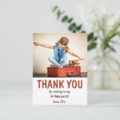 Geburtstagsparty des Kindes Vielen Dank Postkarte (Stehend Vorderseite)