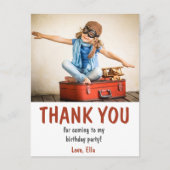 Geburtstagsparty des Kindes Vielen Dank Postkarte (Vorderseite)