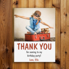 Geburtstagsparty des Kindes Vielen Dank Postkarte