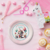 Geburtstagsparty des Mädchendrachen Pappteller (Party)