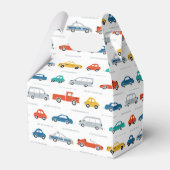 Geburtstagsparty des modernen Stadtverkehrs Geschenkschachtel (Rückseite)