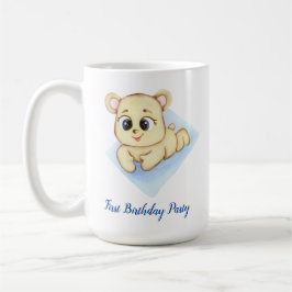 Geburtstagsparty des niedlichen Bären-Themas Kaffeetasse