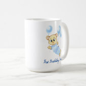 Geburtstagsparty des niedlichen Bären-Themas Kaffeetasse (VorderseiteRechts)