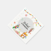 Geburtstagsparty des niedlichen Hamsters Serviette (Ecke)