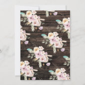 Geburtstagsparty des süßen Pferdes Einladung (Rückseite)