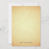 Geburtstagsparty des Vintagen Fahrrads Einladung (Rückseite)