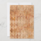 Geburtstagsparty des Vintagen Zirkus Einladung (Rückseite)