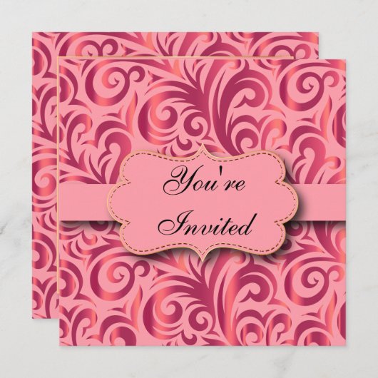 Geburtstagsparty| DIREKT Einladung (Vorne/Hinten)