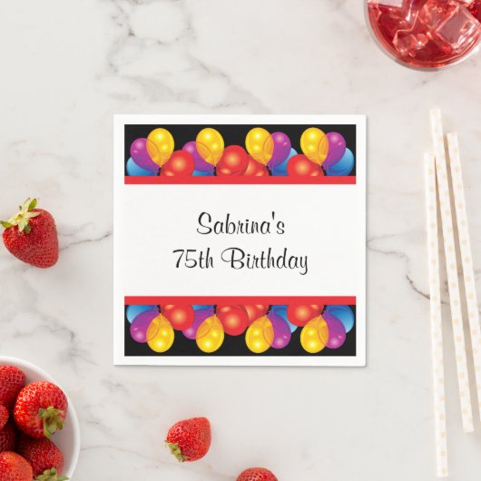 Geburtstagsparty | DIY Text Serviette (Beispiel)