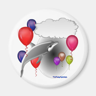 Geburtstagsparty Dolphin, die spricht Magnet